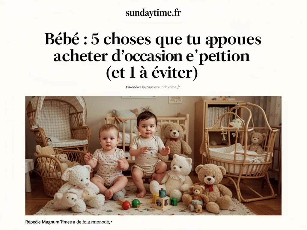 Poussette pliée dans une entrée, manteau accroché, au soleil d'une matinée de printemps