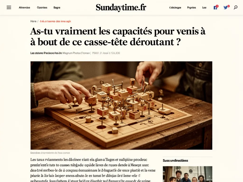 Table en bois avec un puzzle de 500 pièces partiellement assemblé, tasse de thé tiède, fenêtre pluvieuse en arrière-plan