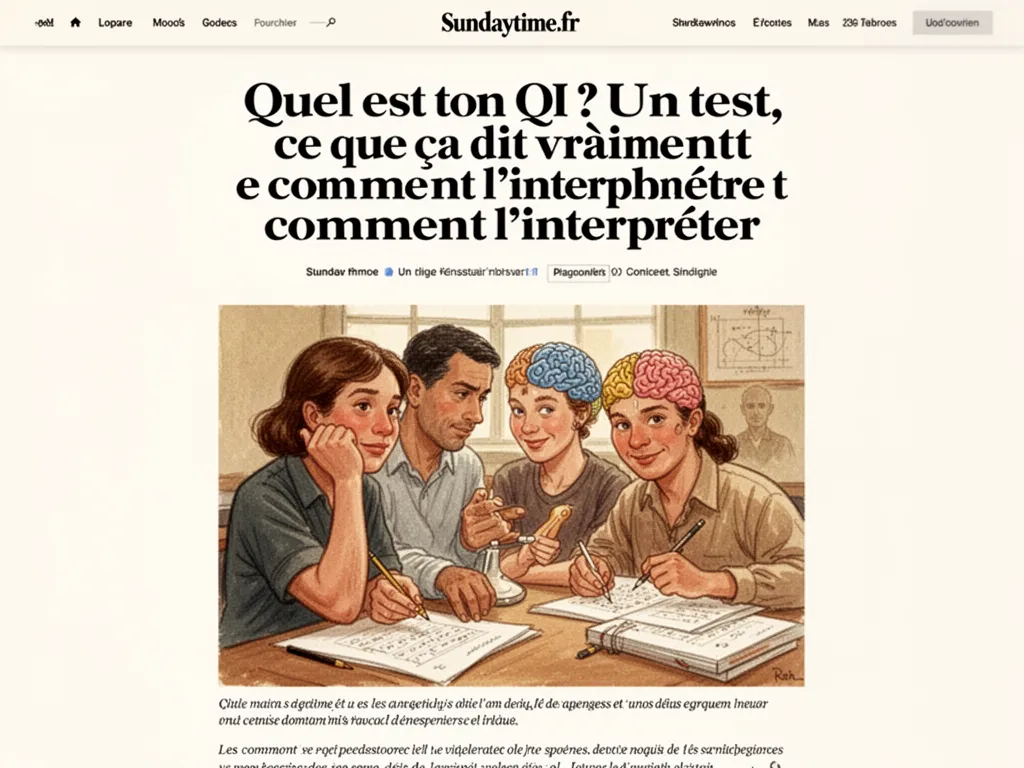 Une tasse de thé posée sur une table en bois, une feuille de papier avec des chiffres et un crayon à côté, lumière douce du matin