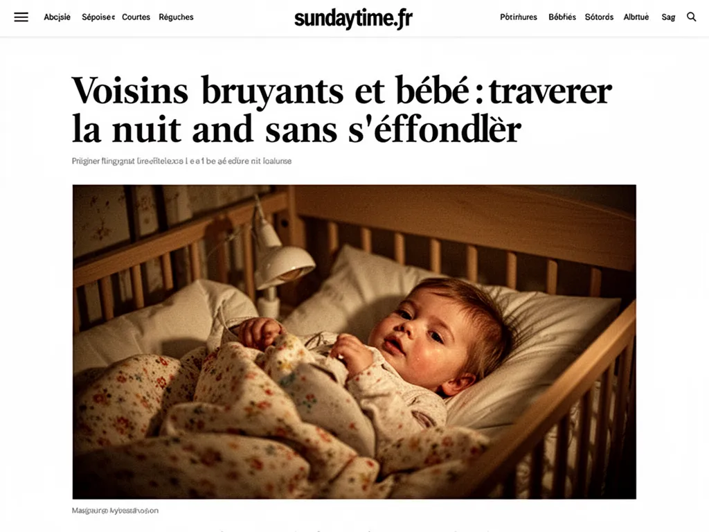 Une chambre d'enfant tamisée, petite veilleuse allumée et rideau épais tiré, ambiance douce et silencieuse